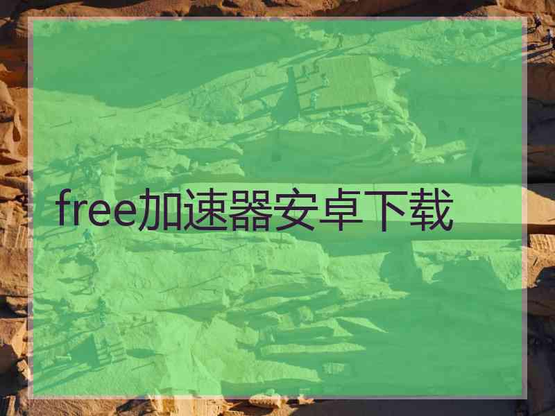 free加速器安卓下载