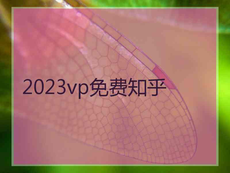 2023vp免费知乎