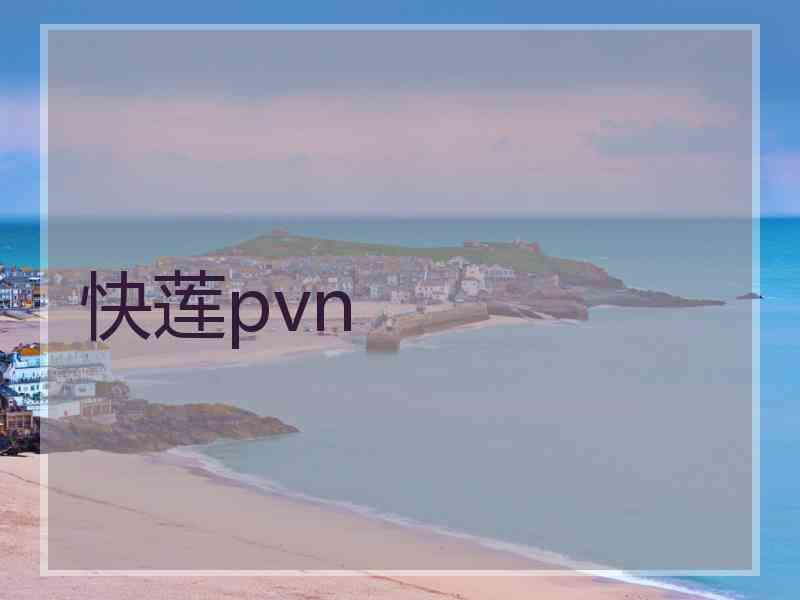 快莲pvn