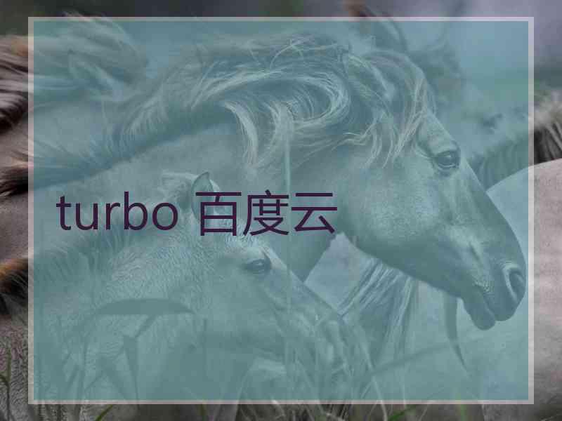 turbo 百度云