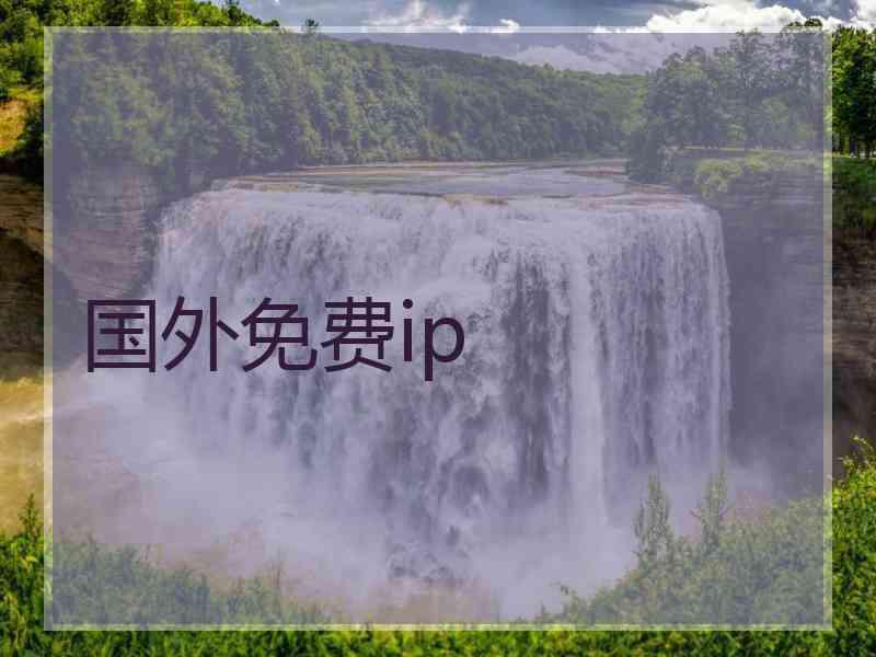 国外免费ip