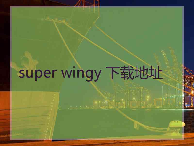 super wingy 下载地址