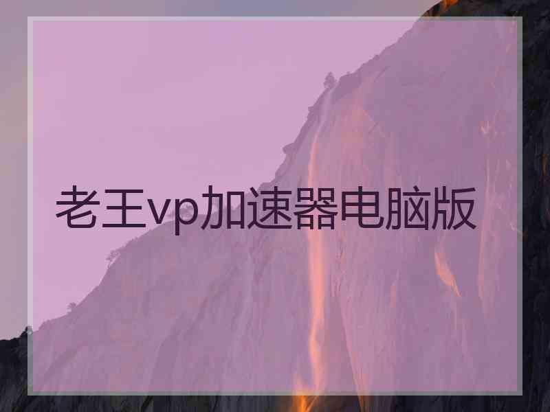 老王vp加速器电脑版