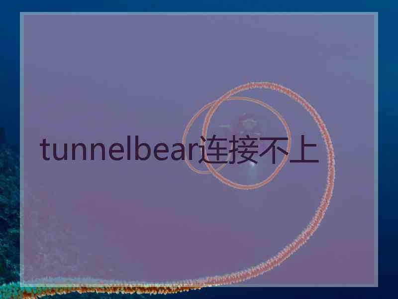 tunnelbear连接不上