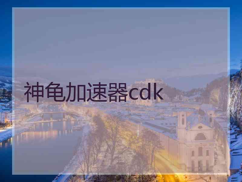 神龟加速器cdk