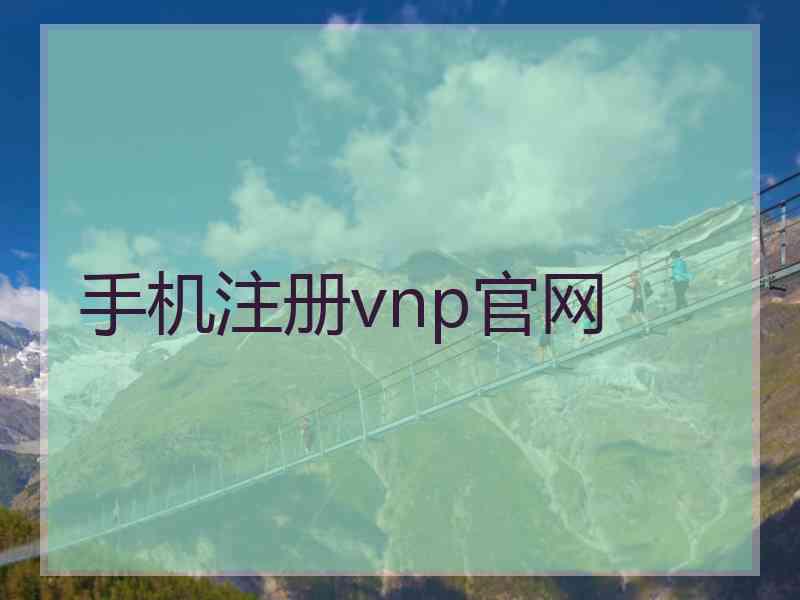 手机注册vnp官网