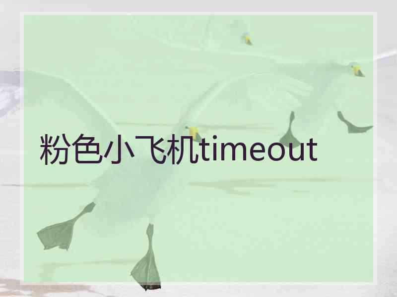 粉色小飞机timeout