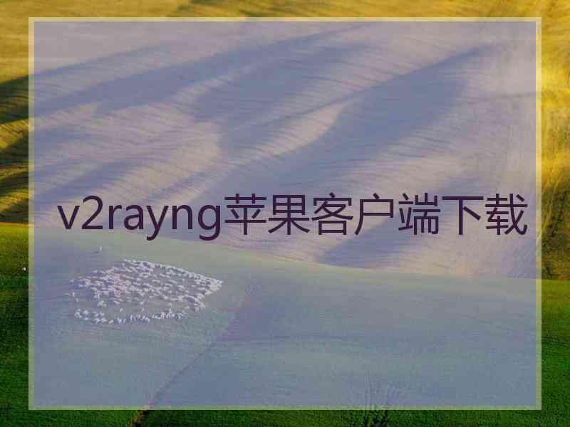 v2rayng苹果客户端下载