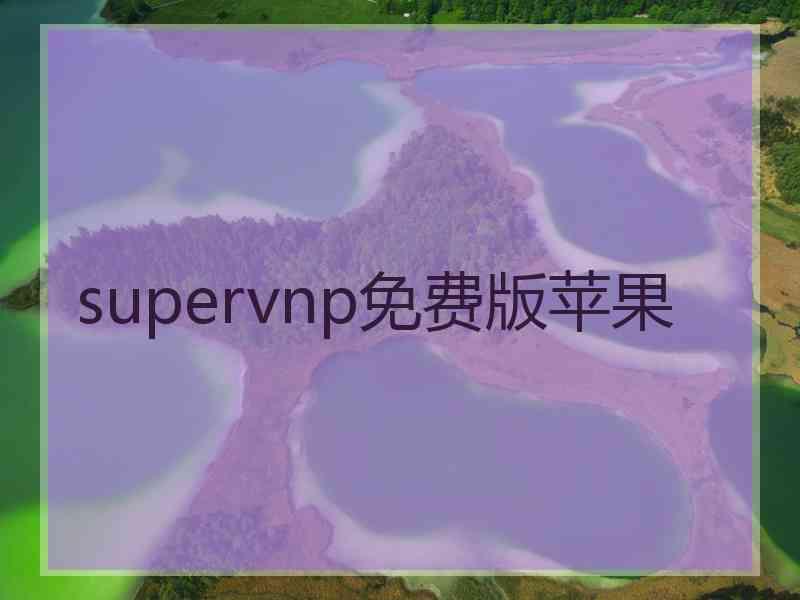 supervnp免费版苹果