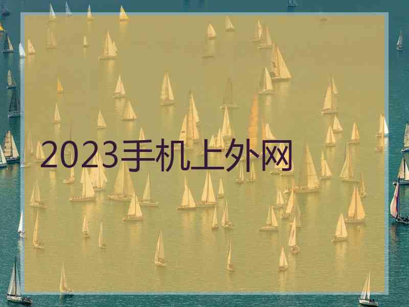 2023手机上外网