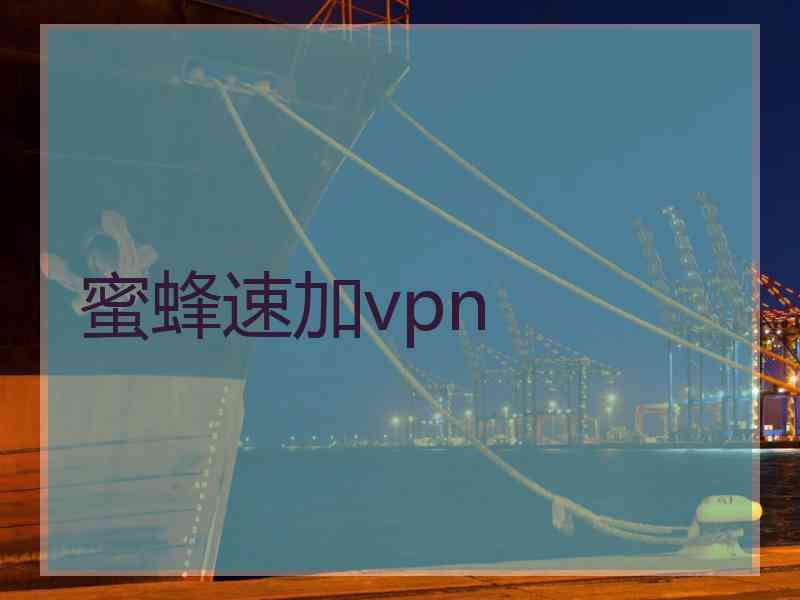 蜜蜂速加vpn