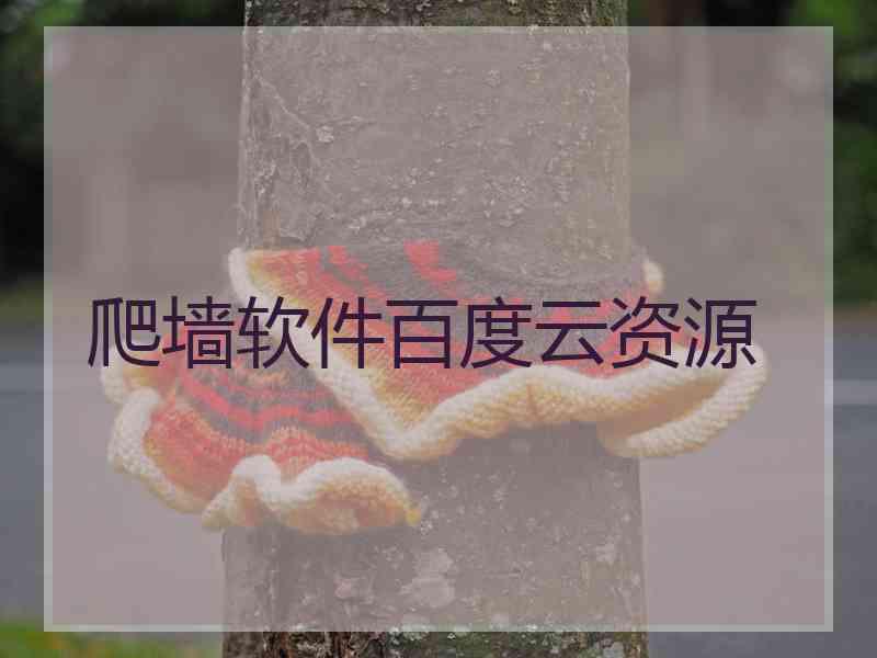 爬墙软件百度云资源