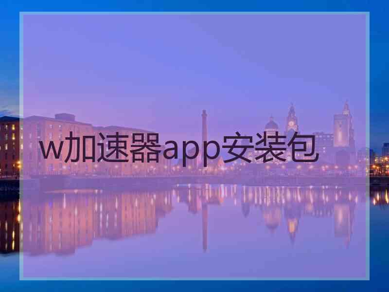 w加速器app安装包