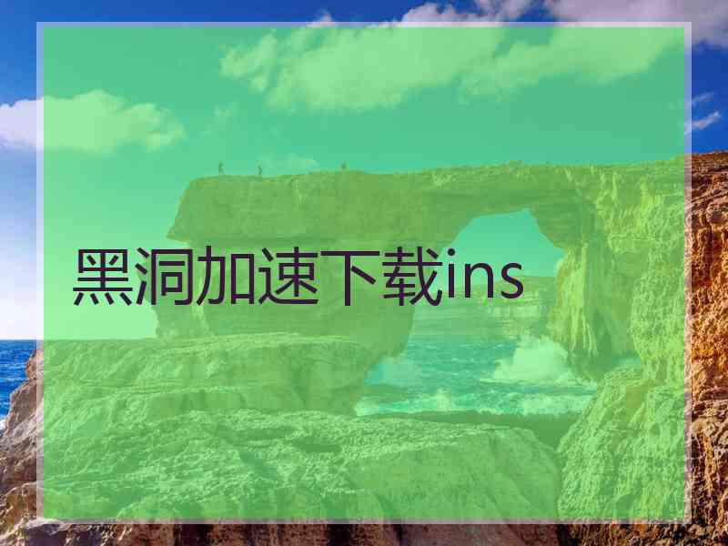 黑洞加速下载ins