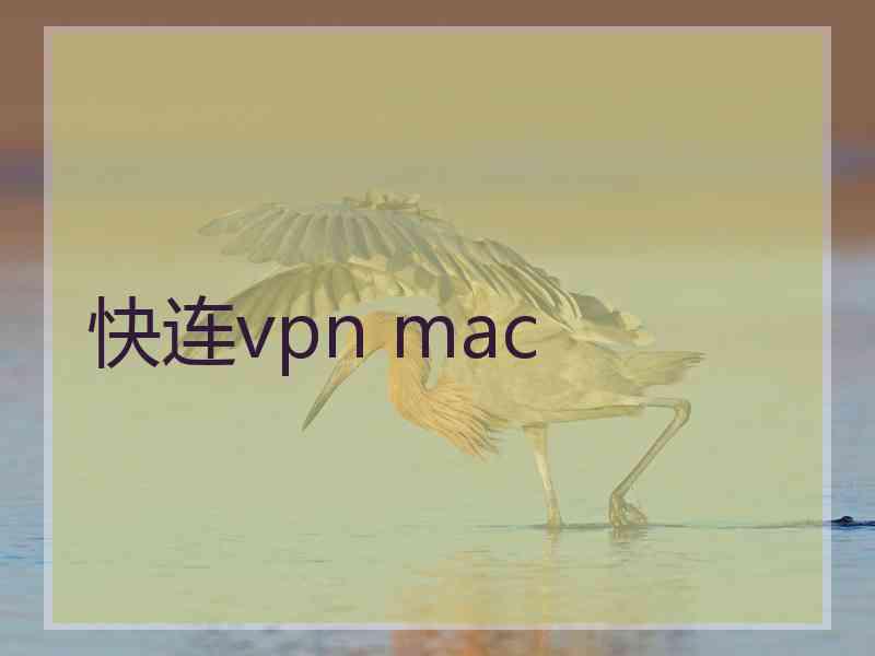 快连vpn mac