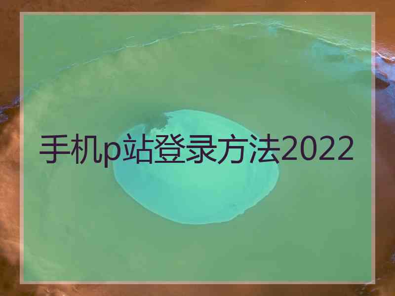 手机p站登录方法2022