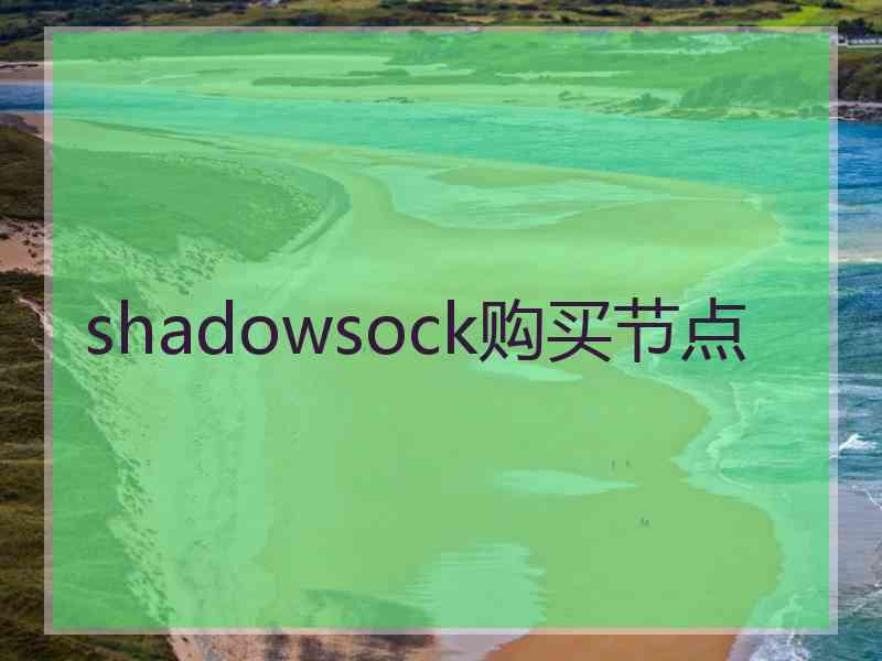 shadowsock购买节点