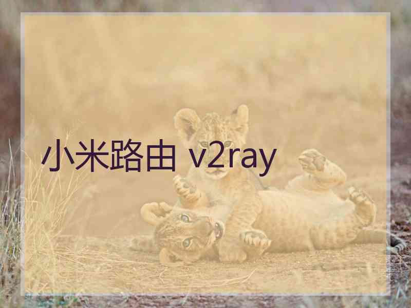 小米路由 v2ray