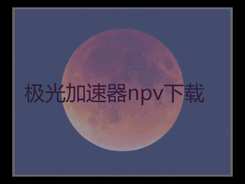 极光加速器npv下载