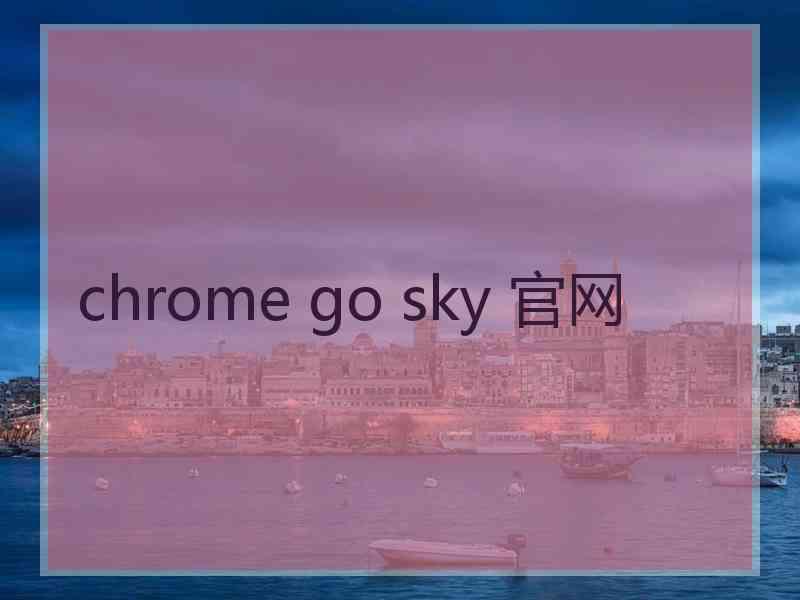 chrome go sky 官网