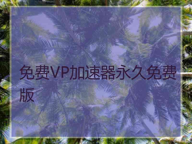 免费VP加速器永久免费版