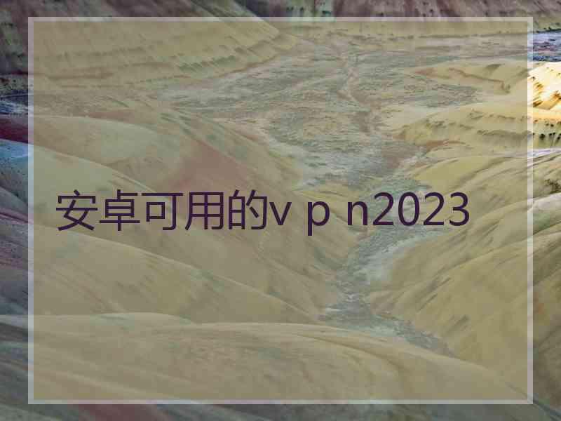 安卓可用的v p n2023