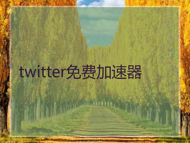 twitter免费加速器