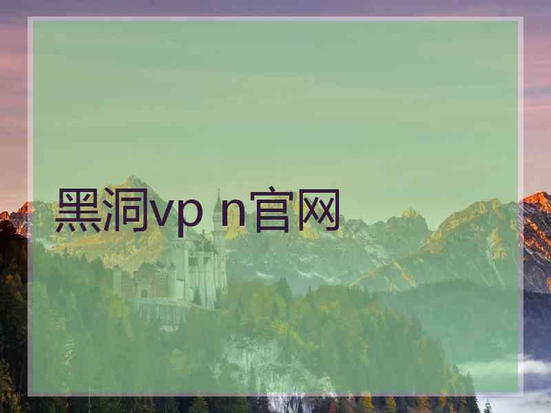 黑洞vp n官网