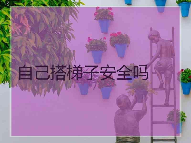 自己搭梯子安全吗