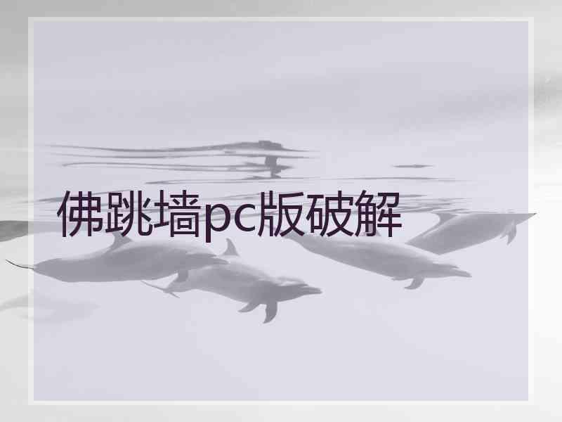 佛跳墙pc版破解